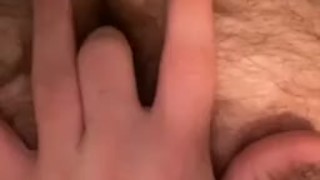 Playing with my hairy hole