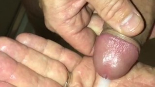 Quickie Masturbation Session In the Hot Shower Before Work, Using My Cumshot as a Sweet Oral Rinse