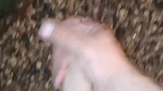 Pissing play with a nice cumshot