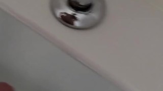 Intro-Johnholmesjunior in real risky public shower and solo show in busy vancouver mens room 