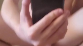 Twink playing with 10 inch dildo