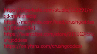 Giantess puckering lips for kiss