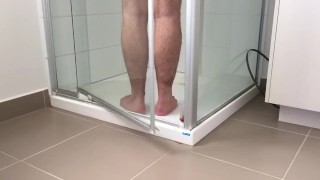 Home from work come help me shower wash my big sweaty work feet - Manlyfoot 