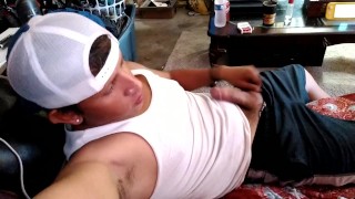 Jerking off in my garage