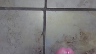 Before Shower wank and Precum Squirting in Slow Motion