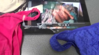 Cumshot Compilation On Used Panties From My Latina Wife, 58 Year Old Mature Mother