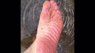 Muddy Dirty Filthy - Men’s feet - Barefoot bush walk - Would you still lick these feet?