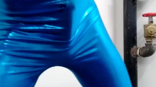 bulge lycra bodysuit boner