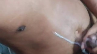 Big load cum - very horny black boy