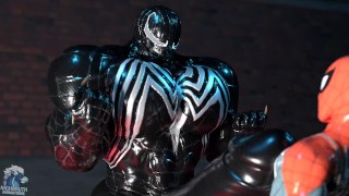 Venom Show Off Muscle Growth Animation LOOP