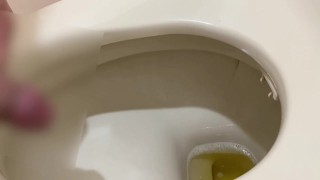 Peeing in the toilet 