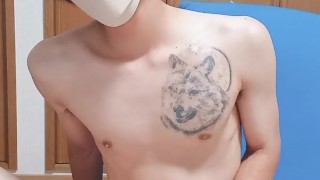 日本人ノンケ男性の喘ぎ声オナニー