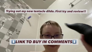 Honest Review and Try of dildo! Real Squirting at end! SUPER WET!