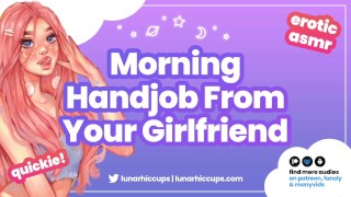 Girlfriend Tug Job Cum Licking - ASMR | Giving You a Handjob And Eating Your Cum Before You Leave for Work  (Audio Roleplay GFE) - Free Porn Videos - YouPorn