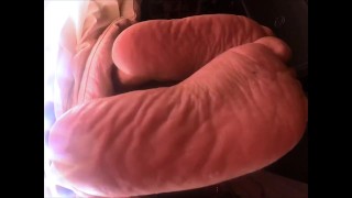 Soles Under Bed 2 - Rubbing Feet ASMR