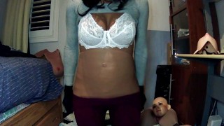 Night of Masks Part End Patricia & Nancy! Female Mask girl Patricia plays with herself and Nancy!