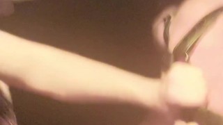 Muscle bear in harness gets fucked by big dick in club toilets - Koby Falks