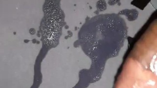 Huge Cum Shot From Oily Cock