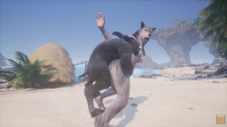 Wild Life / Rasha Furry Wolf Girl at the Beach