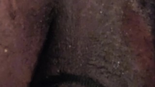 Black bbc booty getting fucked by new dildo