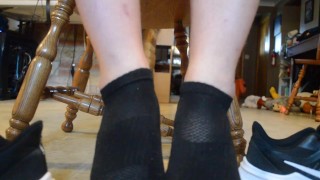 Shoe Removal, Bare Feet after a Run