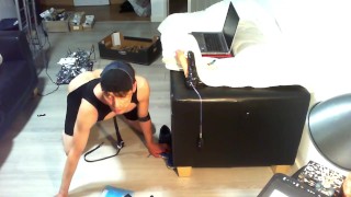 Jackslim Ladyboy Femboy performs on cam for his daddies and dominate tops