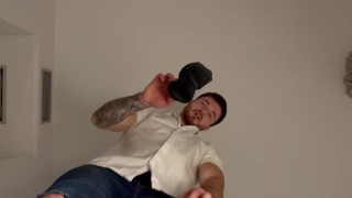 Macrophilia - Boss shrinks employee make him worship his giant feet