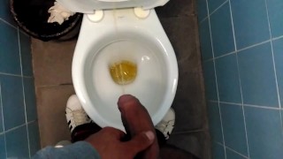 Having a pissful moment at school