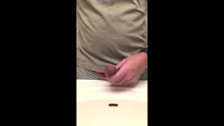 morning wood desperate pee and cumshoot