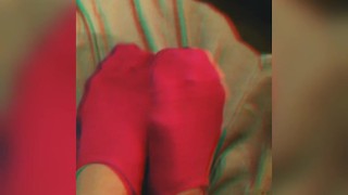 Chole fields pink converse socks 