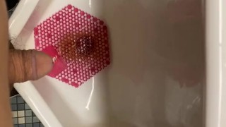 Pissing in Public Urinal