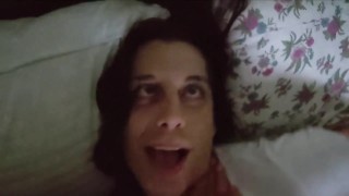 Dumb horny trans girl throats big black cock