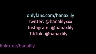 Cute girl bouncing her big ass and perfect pussy - Hana lily