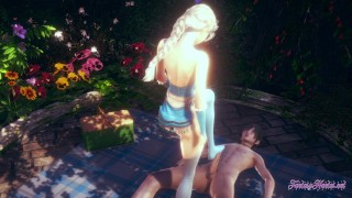 Frozen Hentai - Elsa Footjob