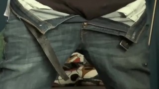 Jerking In My Jeans - Pool Of Cum