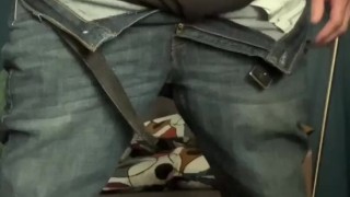 Jerking In My Jeans - Pool Of Cum