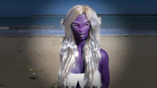 Worlds of Wonders:Elf Is Sucking Huge Cock On A Public Beach-Ep1