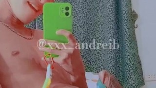 Young Asian Mirror Video Selfie