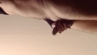 Uncut Soft penis masturbation
