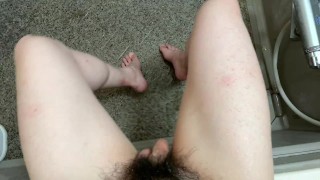 包茎ちんちんのままおしっこをしてみました。【おしっこ動画】