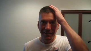 Back from the barbershop, checking out my new high and tight - from 2013