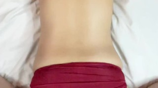 【個人撮影】パンツずらしハメ撮り！激アツ中出しセックス！