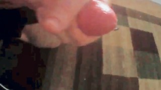 Close Up Solo Cumshot Big Dick in Boxer Briefs