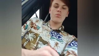 Wanking in car almost got caught - mickyyxofficial 