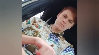 Wanking in car almost got caught - mickyyxofficial 