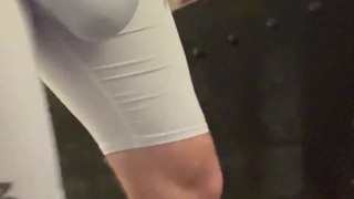 PUBLIC STAIRS BULGE ** walking home after Gym **