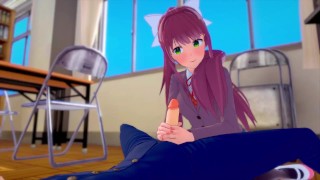 Monica got out of the computer and gave herself to the guy! [KOMATSU!]