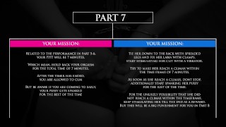 Masked Fantasy Game Part No.7 - he did not make her cum in time which leads to a big penalization