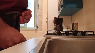 let's pee in the sink... and also cum in it!