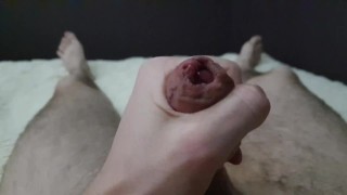 Showing close pre cum :)